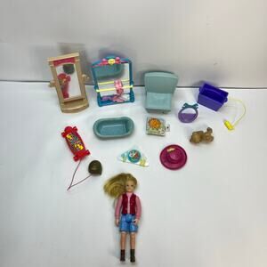 Fisher price loving family doll house accessories furniture vintage y2k